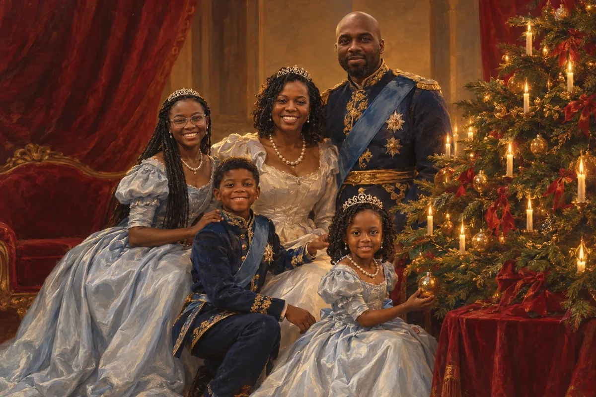A royal Christmas, made by Painted Holidays
